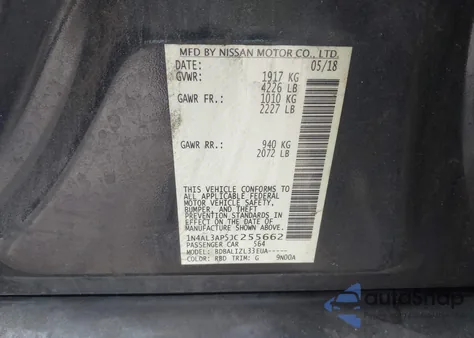 2018 Nissan Altima 2.5 Sv from USA, damaged, VIN 1N4AL3AP5JC255662